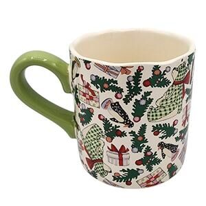NEW Cath Kidston Christmas Bears Penguins Presents Ditsy Shortie Coffee Tea Mug